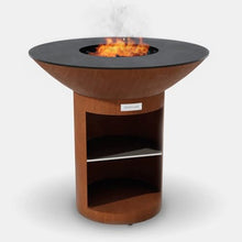 ARTEFLAME Charcoal BBQ Grill and Fire Pit Bundle Rust