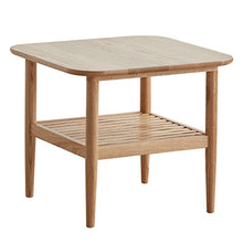 Living Room Table Double Layer Modern Minimalist Bedside Table, End Table Side Table, Coffee Table, Double Storage, Rustic Farmhouse Style Outdoor Side Table (Color : A)