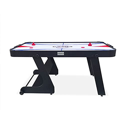 PUCK Eros 5.5-Foot Folding Air Hockey Table Jet Black