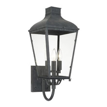 Crystorama Dumont 3 Light Outdoor Sconce Graphite