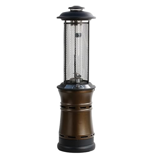 Outdoor Heaters for Patio, Stainless Steel Standing, Gas Patio Heater Floor-Standing, Outdoor Heater Commercial Patio Heater, Suitable for Deck, Garden and Porch Brown