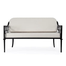 Home Square 2-Piece Outdoor Loveseat and Lounge Chair Set Black
