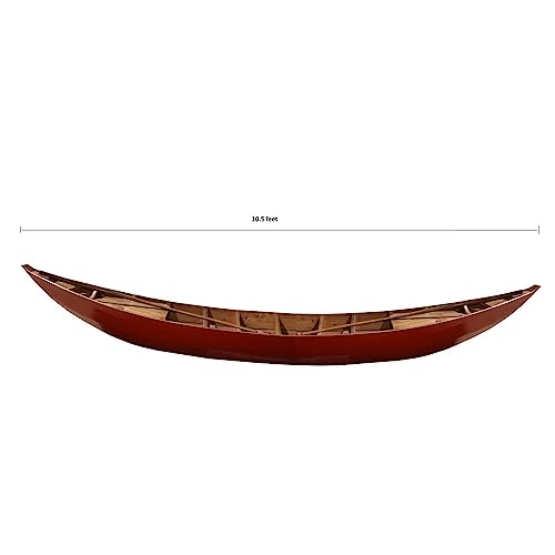 Old Modern Handicrafts South East Asia Sampan Boat Red Bottom