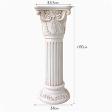European Roman Pillar Greek Column Pedestal Stand, Indoor Outdoor Decor (Large)