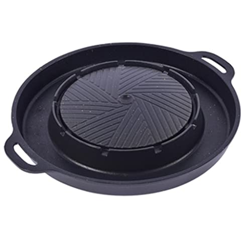 TBLOTYD Aluminum Alloy Barbecue Plate Hot Pot Cassette Furnace Non-Stick Baking Pan Household Outdoor Multifunctional,D-1pcs