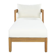 Christopher Knight Home Tila Acacia Wood Chaise Lounge Chair Outdoor Set of 2 with Removable Cushion, Solid Wood Patio Chaise Lounge with Cushion, Outdoor Sun Lounger, Poolside Seating, Teak+Beige