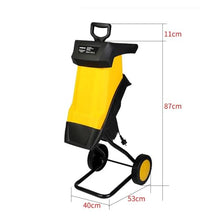 Acivirdde Garden Shredder, 2500w Silent Shredder, Small Garden Shredder and Chipper for Yard Wood and Hard Branch Debris