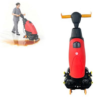 zhenmaster Advanced Cordless Floor Washer Dual-Brush Deep Cleaning Technology with Adjustable Pressure Control for Grout, Epoxy Floors and Industrial Workshop Applications(Red)