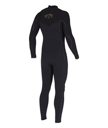 Billabong Mens 3/2mm Furnace Comp Chest Zip Fullsuit Wetsuits Black 23