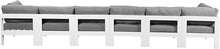 Meridian Furniture 375Grey-S180A Nizuc Collection Modern | Contemporary Outdoor Patio Modular Sofa