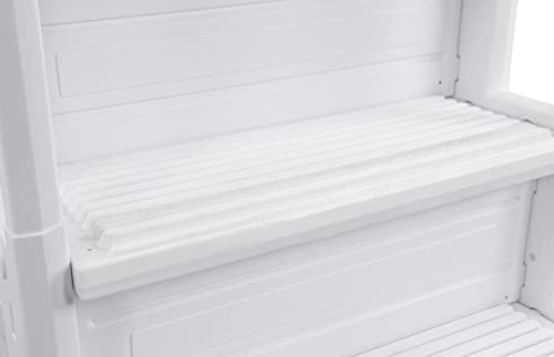 Aqua Select Everest Entry Step System Above Ground Pool 350 Lb Capacity White Steps
