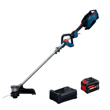 BOSCH GRT18V-40N18X 18V String Trimmer Kit with 8.0Ah High Power Battery, Charger, Brushless Motor, and Anti-Tangle System