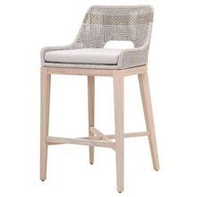 Home Square 31" Wood Outdoor Barstool Set of 2 Gray