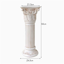 European Roman Pillar Greek Column Pedestal Stand, Indoor Outdoor Decor (Small)