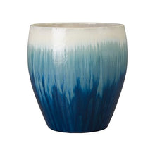 Emissary - Ossal Planter, Blue Snow 18.5x18.5x19 H