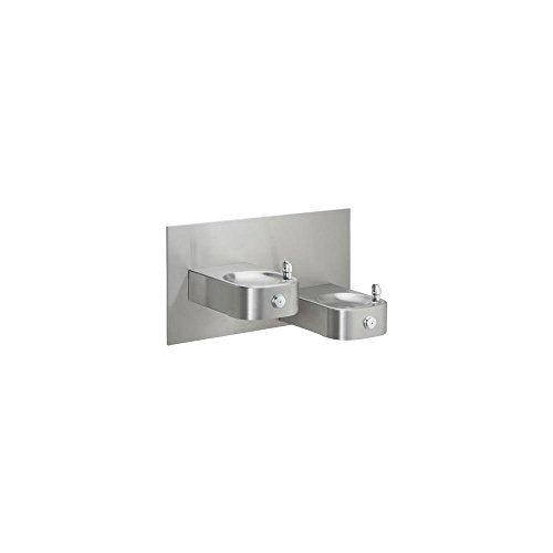 Wall Mount Drinking Fountain, 2 Level, 38.5" D, 20.375" H, 19.375" W