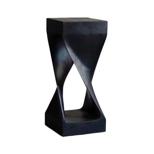 LUYOUBOZHU Vase Stand Creative Modern Art Style Whole Wood Planter Side Table Black Stakes Bonsai Rack(Small)