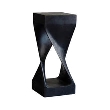 LUYOUBOZHU Vase Stand Creative Modern Art Style Whole Wood Planter Side Table Black Stakes Bonsai Rack(Small)
