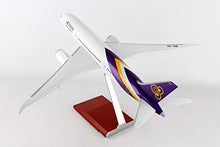 Daron Skymarks Thai 787-8 Model 1/100 with Wood Stand & Gear Purple