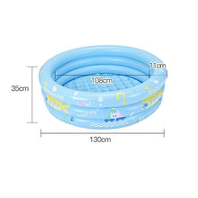 Inflatable Pools for Kids Thickened Abrasion Resistant Family Inflatable Pool Multi-Layer Inflatable Pool Outdoor Indoor Garden Backyard 130X35 Cm Backyard