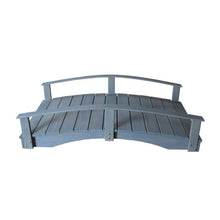 Keystone Amish Co. Pressure Treated Pine Japanese Garden Bridge, 3' x 12', Grey Stain