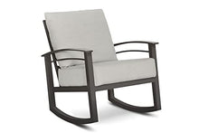 Winston Stanford Cushion Rocking Lounge Chair Weathered Teak