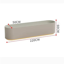 YUHUAWF Garden Bench Partition Flower Trough Large Landscape Planting Pot Planter Box with Bench