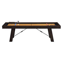 BOWERY HILL Shuffleboard Table Brown Blue Red