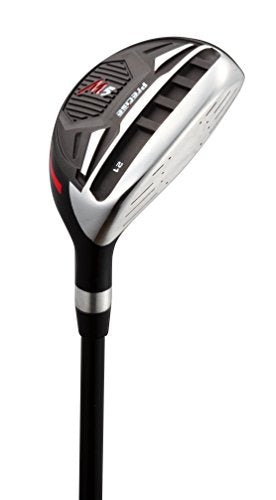 Precise Golf Men's 14-Piece All Graphite Senior Complete Golf Clubs Set Black/Red