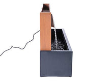 Hi-Line Gift Ltd. Two-Toned ZINC Metal Fountain with Planter, Rust; Black