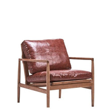 OUTIFUOSSR Luxury Nordic Retro Single Sofa Chair - Modern Solid Wood Frame Sponge Cushion(Style2)