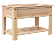 Panacea 81711 Mission Cedar Elevated Garden Bed with Shelf, Tan, 4'L, 32" H
