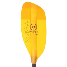 Werner Sherpa Fiberglass Bent Shaft Whitewater Kayak Paddle 197cm Amber