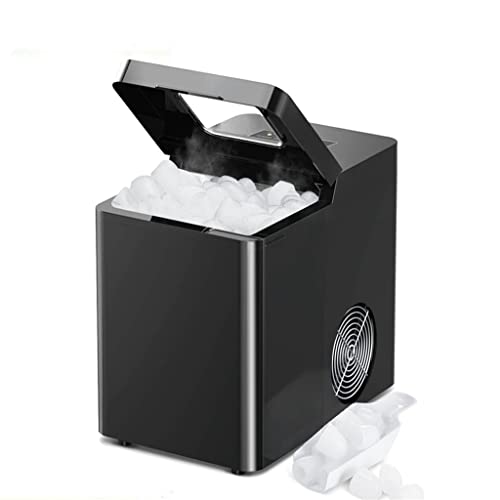 TEDILUVI Bullet-Cylindrical Ice Machine 7mins Fast Icing 33lb/24h Bullet-Shape Low Noise for Home Bar