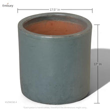 Emissary Soft Blue Stoneware Round Planter 17.5in L x 17in H