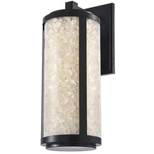 Minka Lavery 8183-66A-L Salt Creek Unique Acrylic Rectangular Outdoor LED Wall Lantern, 1-Light 33 Watt, 32" H x 12" W, Coal Black