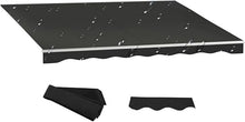 WZUOPG Manual Retractable Awning Door Window Awning Shelter Outdoor Canopy Home Deck Canopy with Manual Crank Handle（Frame Included ）