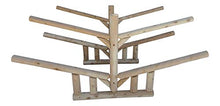 Log Kayak Rack 2-Sunfish Sailboat + 2 Canoes or Kayak Rack Unfinished