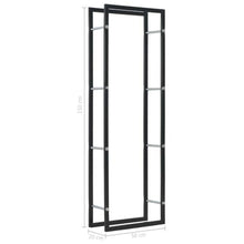 DJVHSRI Firewood Rack Steel Log Carrier, Heavy Duty Storage for Fireplace & Garden, Indoor/Outdoor Use,