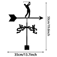 Metal Weather Vane Vintage WeatherVane Farm Scene Weathercock Direction Indicator for Outdoor Garden Shed Roof Paddock Decoration Measuring Tools A 35X50CM (A 35X50CM) (B 35X50CM)