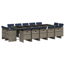 AMBERARD Patio Dining Set Set of 14 Gray Furniture Set