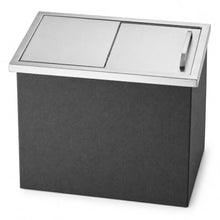 Bario Stainless Steel Drop in Ice Chest 22 x 17 x 12 in, Built-in Ice Cooler with Sliding Cover and Drain for Outdoor Kitchen Bar