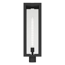 Kichler 27 Inch Calen 1 Light Outdoor Clean Geometric Post Light, with Clear Glass in Textured Black, Waterproof Aluminum, (27" H x 8" W), 59211BKT