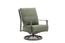 Winston Aspen High Back Swivel Rocker Lounge Chair Green