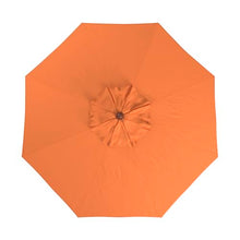 California Umbrella 9' Premium Commercial Hardwood Patio Umbrella, Manual Lift With Sunbrella Tuscan Fabric