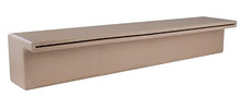 Tomaso 24" ABS Waterfall Cascading Sheer Descent Water Feature Spillway Pool Spa Wall Mount - Tan Plastic (24")