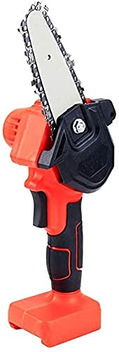 Mini Chainsaw Cordless Mini Chainsaw Electric | 4 Inch 24V Cordless Handheld Chainsaw for Gardening Pruning Tree Trimming Wood Cutting | with Battery and Charger (Color : Blue Size : 1PCS (Red 1PCS