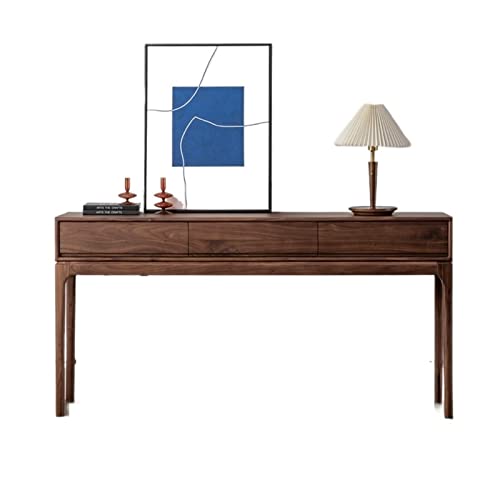 Buddha Altar Table North American Black Walnut Wood Porch Cabinet, Solid Wood Porch Table Table, Foyer Side Cabinet, Long Strip Table, Nordic High Foot Table Buddha Altar Support Table (Colo