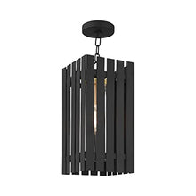 Livex 1 Light Satin Brass Outdoor Pendant Lantern Brass