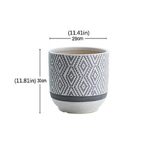 iumLeap Outdoor Indoor Garden Plant Pots European-Style Living Room Ceramic Flowerpot Home Simple White Special Large-Caliber Vase Plant Container Accessories